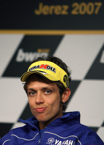 ＜07世界ロードレース選手権 第2戦＞ロッシ スペインGP開幕を控え記者会見に出席 - スペイン