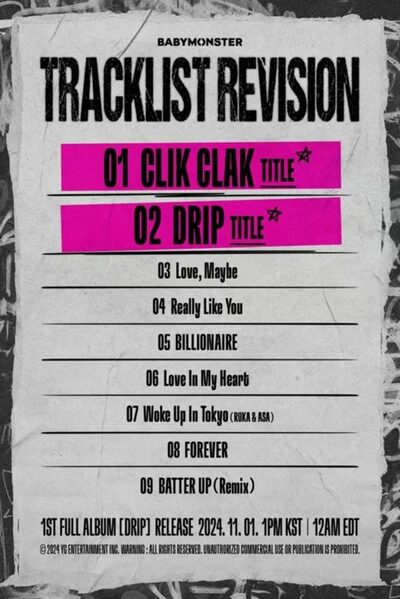 BABYMONSTER、ダブルタイトル曲でカムバック決定