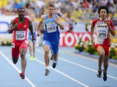 日本が男子4×100メートルリレーで6位、第14回世界陸上