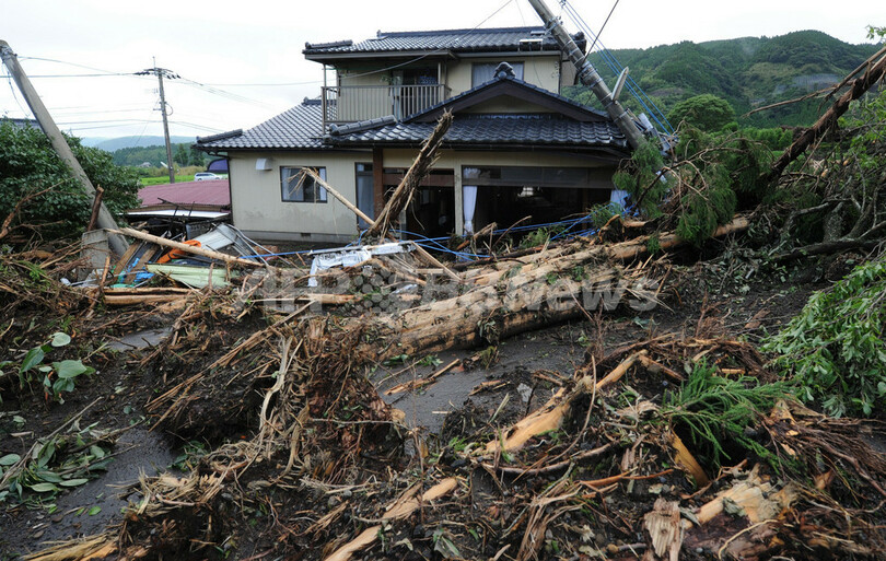 九州北部豪雨の爪痕、台風7号にも警戒を