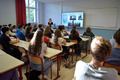 新学期を迎えた仏パリの学校の授業（資料写真、2023年9月4日撮影）。(c)Miguel MEDINA / AFP