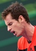 男子テニス、カタール・エクソンモービル・オープン（Qatar ExxonMobil Open 2014）シングルス2回戦。ポイントを失い落胆するアンディ・マレー（Andy Murray、2014年1月1日撮影）。(c)AFP/MARWAN NAAMANI