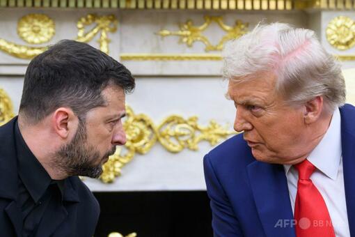 トランプ氏、ゼレンスキー氏と会談 写真3枚 国際ニュース：AFPBB News