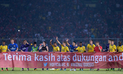 アーセナル、アジア遠征初戦で大勝