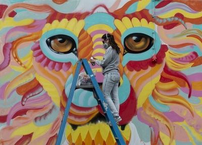 アーバン・アートをライブで制作、英で祭典