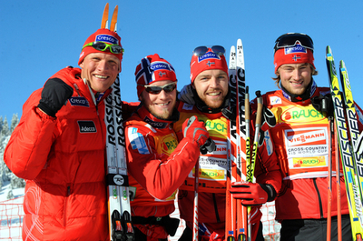 ノルウェーⅠ 第3戦男子リレーを制す、スキーW杯距離