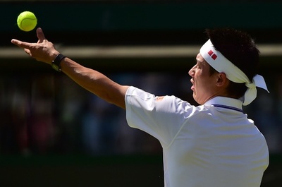 錦織、苦しみながらも2回戦進出 ウィンブルドン選手権