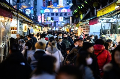 Open-air market at Ameya-Yokocho in Ueno, Tokyo