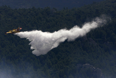 スペイン東部で山火事、消防士4人死亡