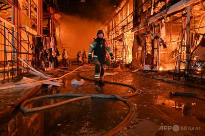 ロシアの無人機攻撃で豚舎焼失、ウクライナのブタ1万3000頭死ぬ