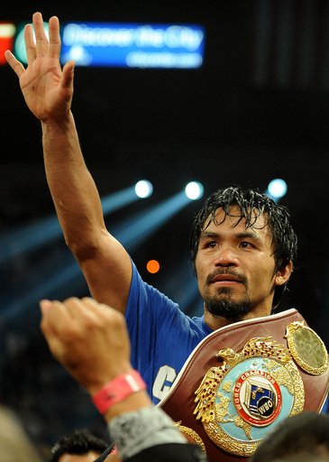 パッキャオ 判定勝ちで王座防衛 WBO世界ウェルター級タイトル戦