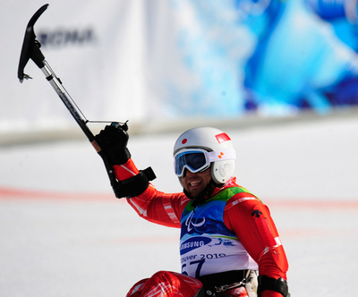 狩野がS大回転で金 2日連続のメダル パラリンピック