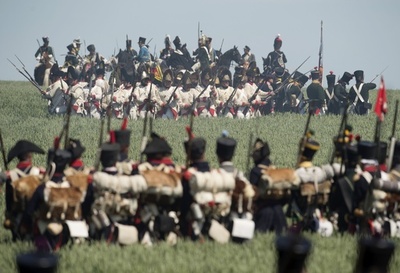 ナポレオン最後の勝ち戦を再現、 ベルギー