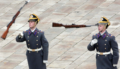 クレムリン宮殿儀仗兵のショー