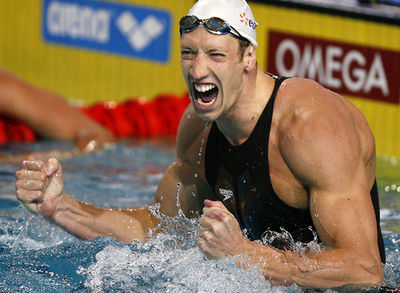 ベルナール 欧州水泳選手権男子100メートル自由形 準決勝で世界新記録
