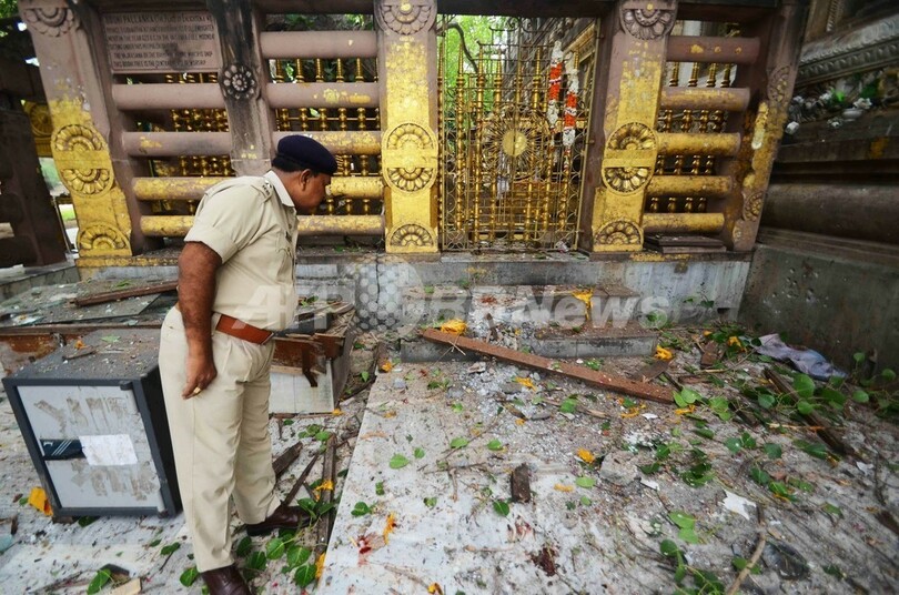 仏教の聖地で連続爆発、僧侶2人負傷 インド・ブッダガヤ