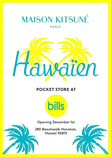 メゾン キツネ×bills」ハワイで初のコラボ店舗、限定商品も登場 写真3