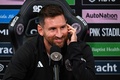 米メジャーリーグサッカー（MLS）、インテル・マイアミの本拠地DRV・PNKスタジアムで会見に臨むリオネル・メッシ（2023年8月17日撮影）。(c)CHANDAN KHANNA/AFP