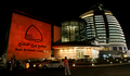 スーダンの首都ハルツーム（Khartoum）にオープンした超高級ホテル「ブルジュ・アル・ファイス（Burj al-Fateh）」（2008年8月17日撮影）。(c)AFP/ASHRAF SHAZLY