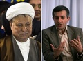 イラン大統領選への出馬が禁じられたアリ・アクバル・ハシェミ・ラフサンジャニ（Ali Akbar Hashemi Rafsanjani）元大統領（左、2013年5月11日撮影）とエスファンディア・ラヒム・マシャイ（Esfandiar Rahim Mashaie）元大統領府長官（右、2009年10月撮影）。(c)AFP/BEHROUZ MEHRI