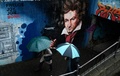 ルートウィヒ・ベートーベンを描いた壁画。独西部ボンで（2019年12月13日撮影）。(c)INA FASSBENDER / AFP