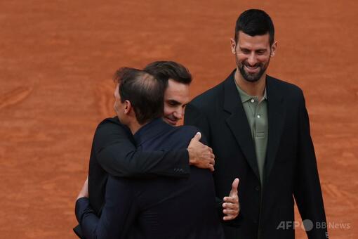 ナダル氏「テニスはそこまで恋しくない」 全仏OPで特別セレモニー 写真