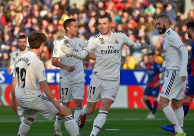 レアルが最下位ウエスカに辛勝、ベイルが約3か月ぶりのゴール