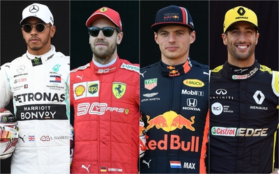 シーズン初戦へ準備万端、F1ドライバーがポートレート撮影参加