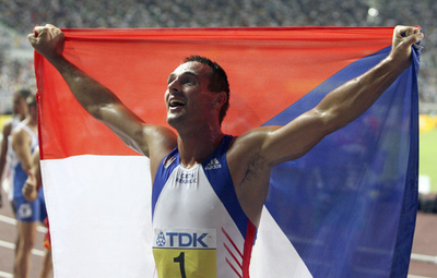 シェブルレ 男子十種競技で優勝を果たす