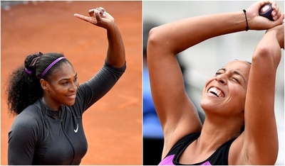 セレーナとキーズ、クレーで14年ぶりとなる米国勢同士の決勝へ イタリア国際