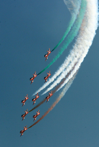 インド空軍設立76周年の記念式典