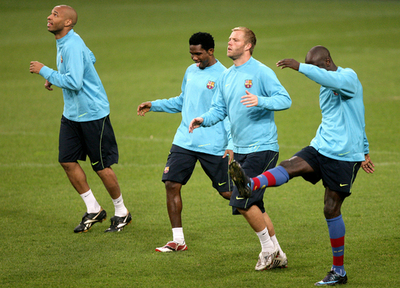 バルセロナ アウェーでのシャルケ戦に向け最終調整