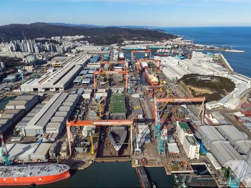 HD現代重工業の蔚山造船所＝同社提供(c)news1