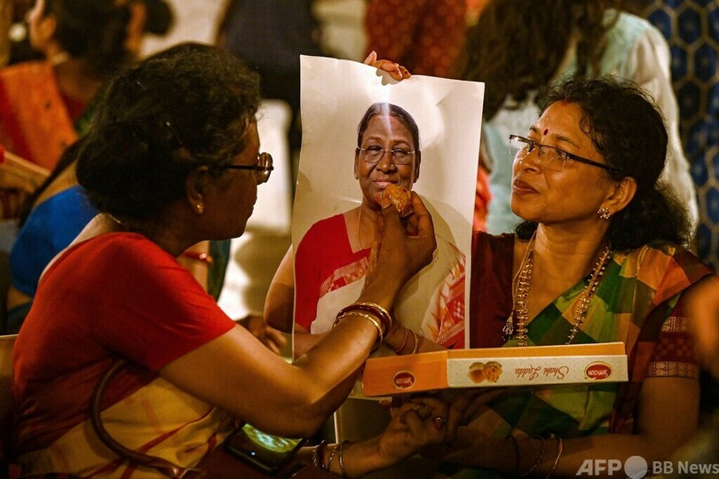 インド大統領選、ムルム氏が当選確実 先住民族出身で初