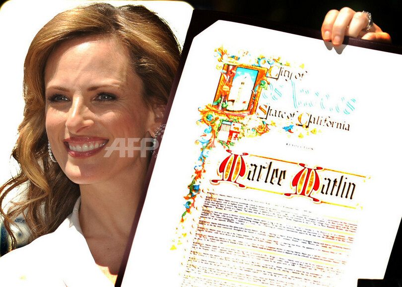 オスカー女優マーリー・マトリン、ハリウッドの殿堂入り