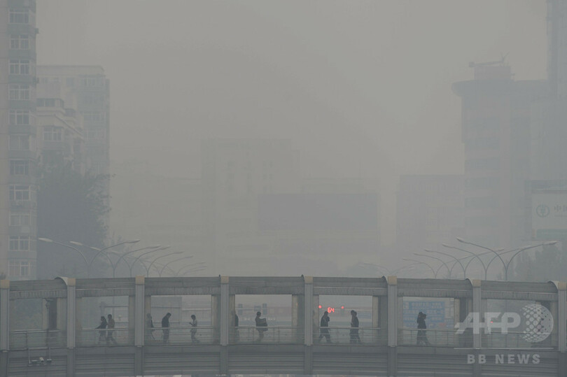 北京に冬のスモッグ、PM2.5濃度が急上昇