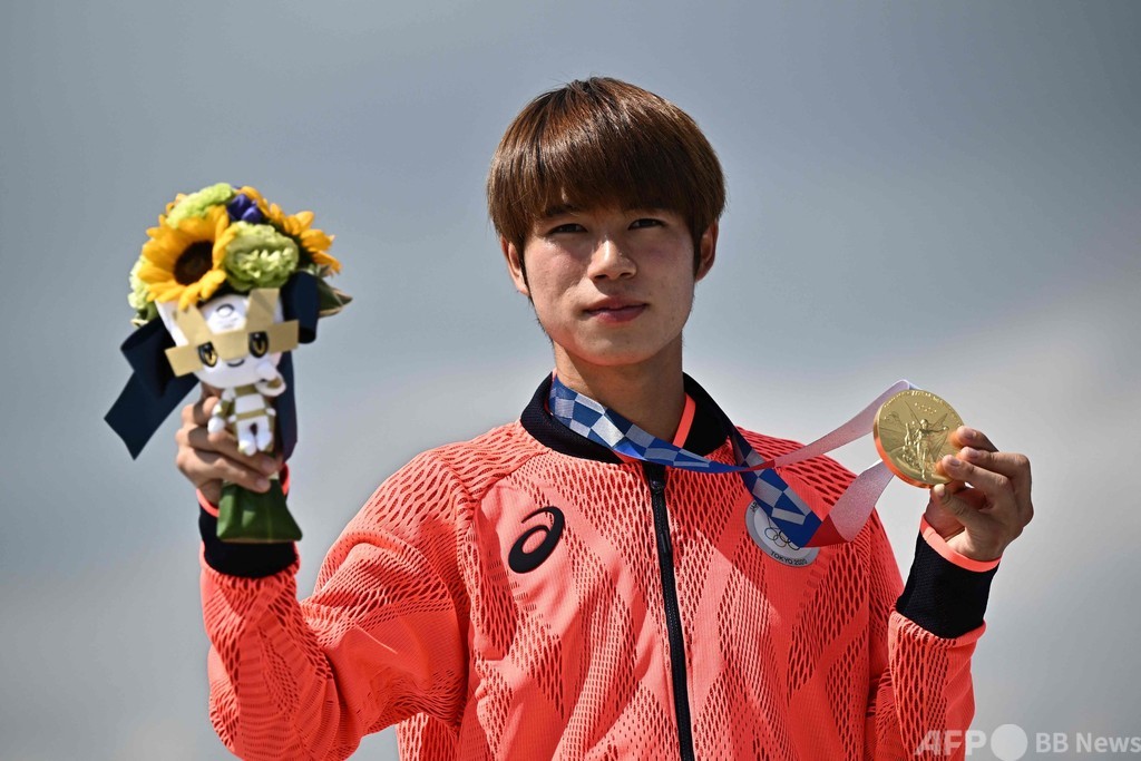 堀米雄斗が金メダル スケボー、五輪初代王者に 写真18枚 国際ニュース：AFPBB News