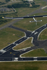ベルギー・ザベンテム（Zaventem）のブリュッセル国際空港（Brussels Airport）上空にさしかかった、ソーラー飛行機「ソーラー・インパルス（Solar Impulse）」（2011年5月13日撮影）。(c)AFP/SOLAR IMPULSE/JEAN REVILLARD