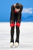 北京冬季五輪、フィギュアスケート女子シングル・フリースケーティング（FS）。演技を終えたロシア五輪委員会（ROC）のカミラ・ワリエワ（2022年2月17日撮影）。(c)Manan VATSYAYANA / AFP