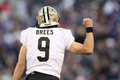 18NFL第7週、ボルティモア・レイヴンズ対ニューオーリンズ・セインツ。ガッツポーズを見せるニューオーリンズ・セインツのドリュー・ブリーズ（2018年10月21日撮影）。(c)Patrick Smith / GETTY IMAGES NORTH AMERICA / AFP