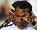 敗戦に落胆するフィジーの%%Setefano Cakau%%。(c)AFP/Greg WOOD