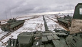 ベラルーシで行われたロシアとベラルーシの合同軍事演習。ロシア国防省提供の動画より（2022年2月2日撮影）。(c)AFP PHOTO / RUSSIAN DEFENCE MINISTRY