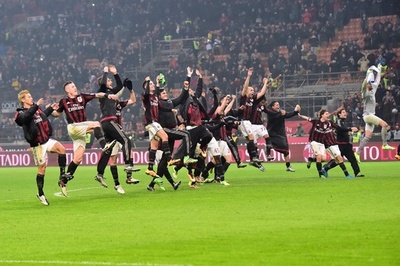 ミラノダービーはミランに軍配、インテルは優勝争いから脱落