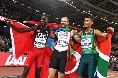 グリエフが男子200mで金、バンニーキルクの2冠阻む 世界陸上