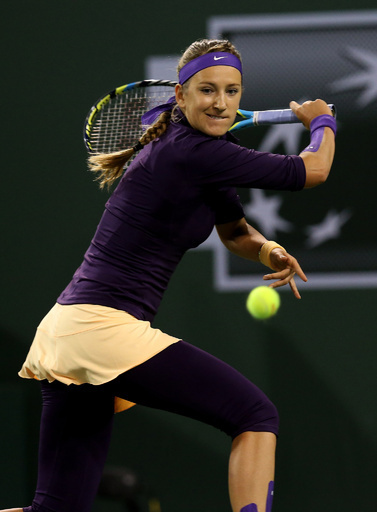 アザレンカ、逆転で3回戦を突破 BNPパリバ・オープン