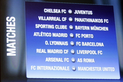 マンチェスター・ユナイテッドとチェルシーはイタリア勢と対戦、欧州チャンピオンズリーグ