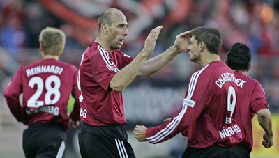 ニュルンベルクvsハンザ・ロストックは1-1の引き分け