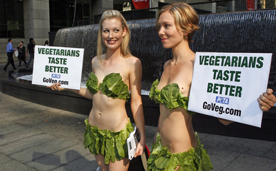 またもやPETA、レタスレディーによる「菜食のすすめ」 - オーストラリア