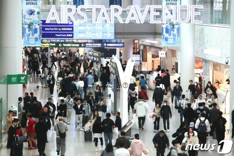 仁川国際空港第1ターミナルの免税区域(c)news1
