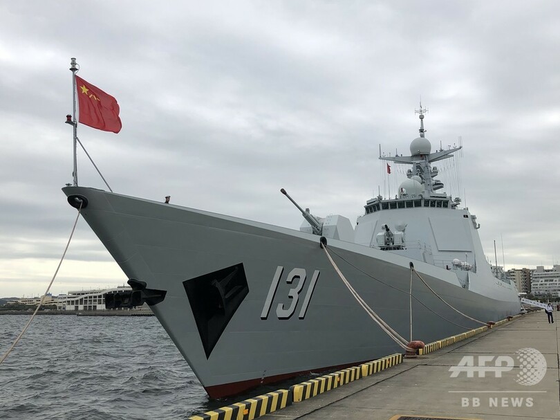 中国海軍の艦船が10年ぶりに来港、防衛関連交流により日中関係が継続改善 写真4枚 国際ニュース：AFPBB News